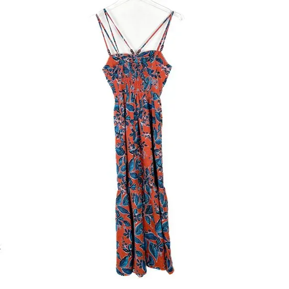 NWT Jason Wu Terracotta Cutout Floral Midi Dress Linen Blend Size XS NEW - Picture 12 of 16